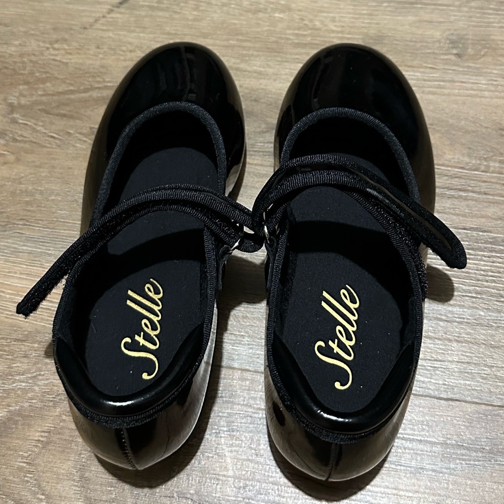 EUC Stelle Girls Tap Shoes in Black Size 11M Little Kid